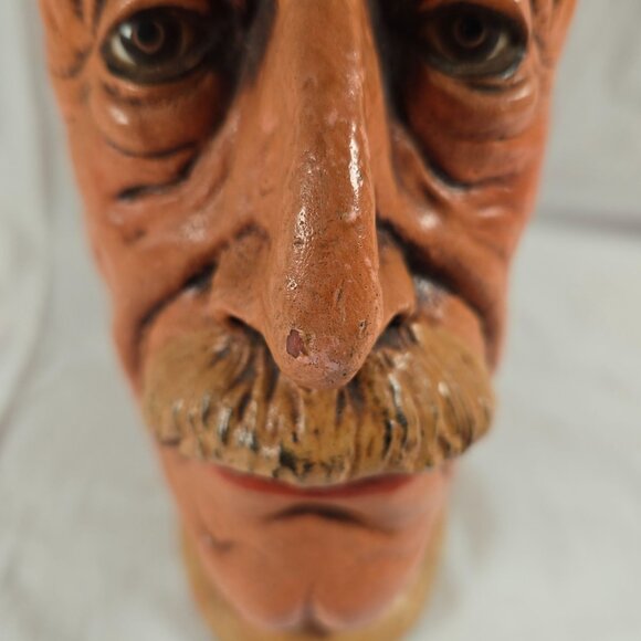 Vintage Albert Einstein Head Bust MCM Statue Chalkwear Plaster Figure‎ Esco like - Picture 5 of 12